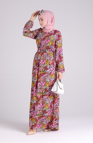 Robe Hijab Fushia 8092D-01