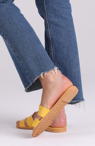 Yellow Summer Slippers 0001-10