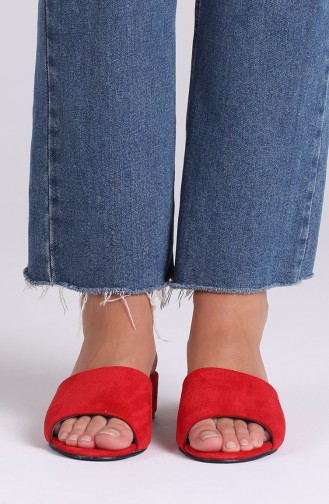 Red Summer slippers 0526-03