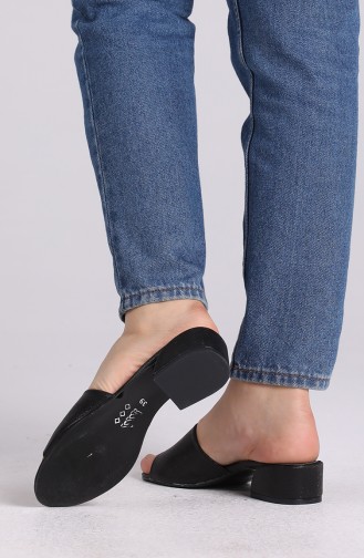 Black Summer Slippers 0526-16