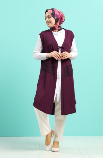 Purple Gilet 1338-07