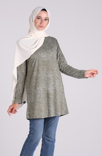 Pamuklu Tunik 3403-01 Haki