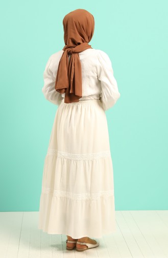 Ecru Skirt 43002-01