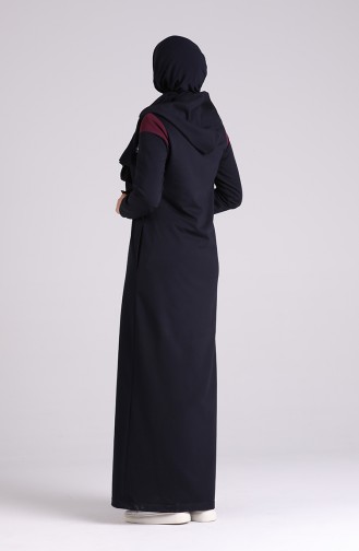 Abayas Bleu Marine 9126-03