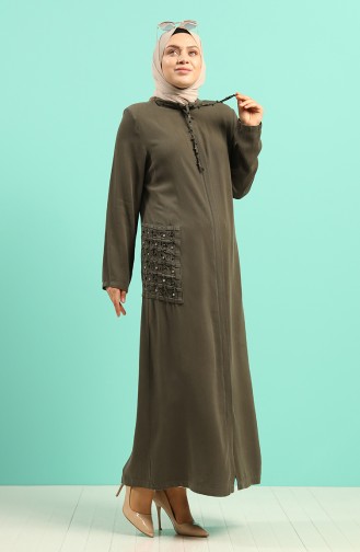 Dark Green Abaya 0368-01