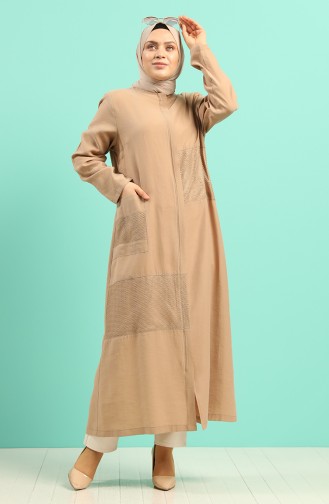 Beige Abaya 0419-04