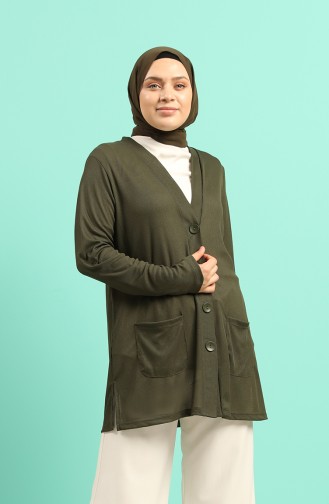 Dark Green Cardigans 201383-02