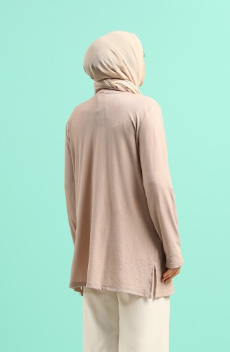 Beige Strickjacke 201383-04