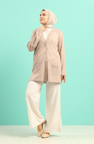 Beige Cardigans 201384-01