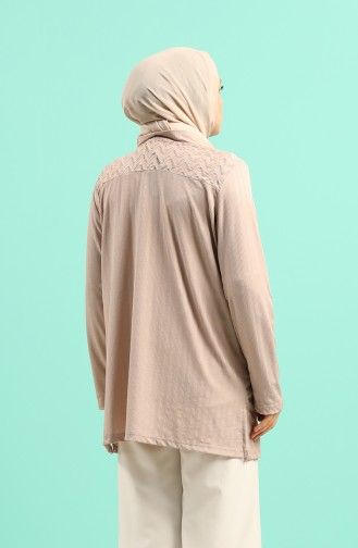 Beige Strickjacke 201384-01