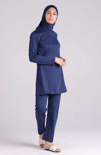 Navy Blue Swimsuit Hijab 1012-01