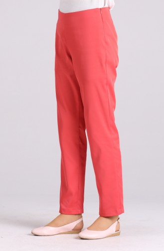 Side Zipper Trousers 3124-03 Dark Salmon 3124-03