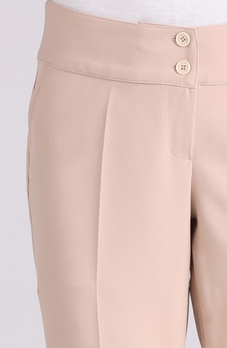 Straight Leg Trousers with Pockets 3059-03 Stone 3059-03