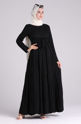 Black İslamitische Jurk 8262-04