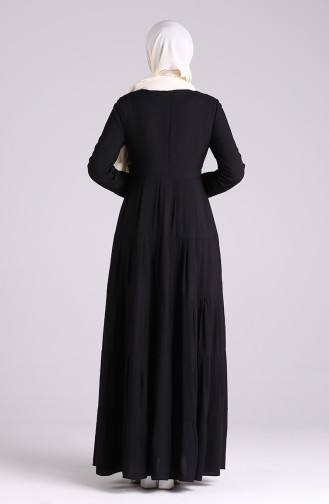 Black İslamitische Jurk 8262-04