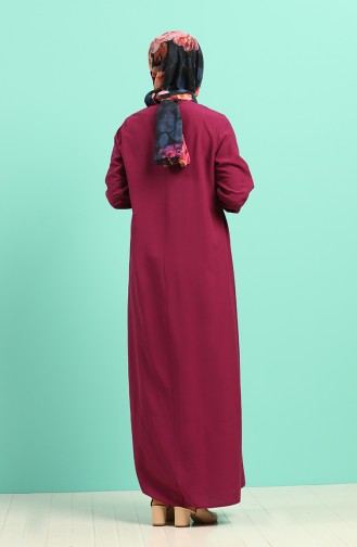 فستان ارجواني داكن 1195-11