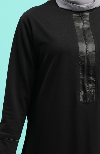 İki İplik Spor Elbise 0455-01 Siyah