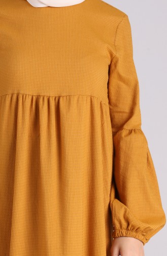 Mustard Hijab Dress 1410-05