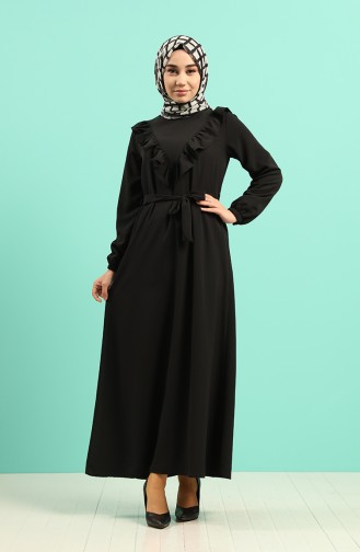 Robe Hijab Noir 1323-01