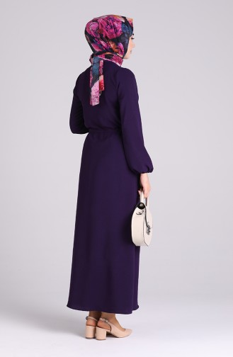 Robe Hijab Pourpre 5388-16