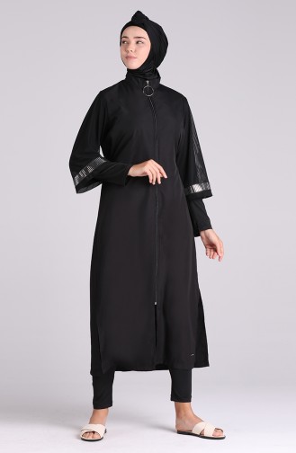 Black Swimsuit Hijab 20203-01