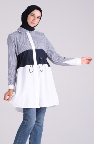 Navy Blue Tuniek 09078-01