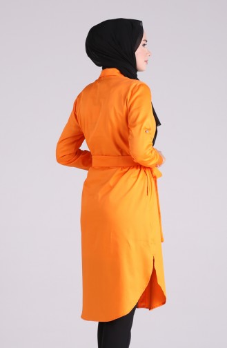 Taş Baskılı Kuşaklı Tunik 2011-02 Oranj