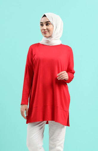 Yarasa Kol Tunik 0230-03 Kırmızı