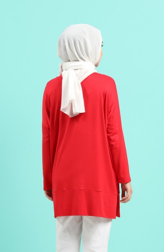 Yarasa Kol Tunik 0230-03 Kırmızı