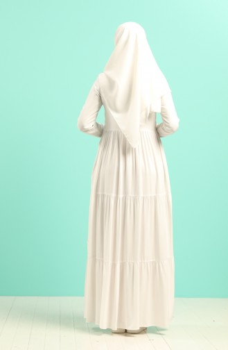 Robe Hijab Blanc 8259-02