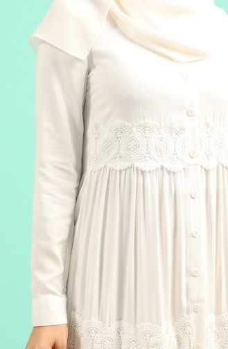 Robe Hijab Blanc 8259-02