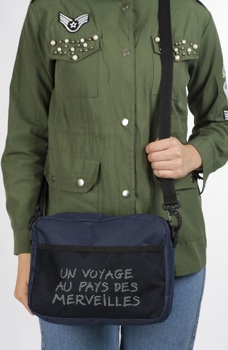Navy Blue Shoulder Bags 29-04