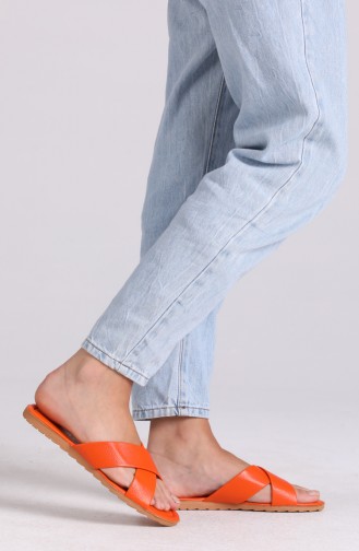 Orange Summer Slippers 0002-07