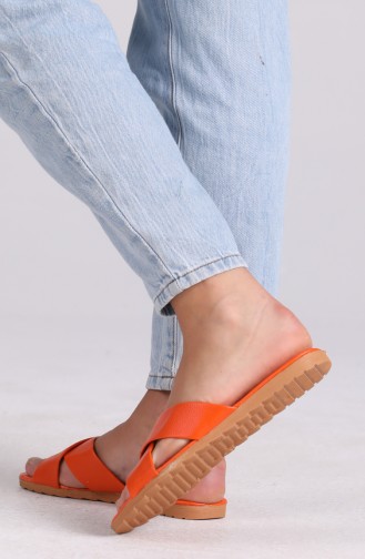 Orange Summer Slippers 0002-07