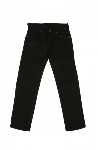 Erkek Çocuk Beş Cep Klasik Pantolon 5011-01 Siyah