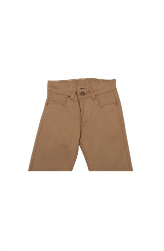 Erkek Çocuk Beş Cep Klasik Pantolon 5012-04 Krem