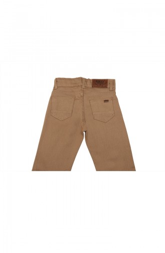 Erkek Çocuk Beş Cep Klasik Pantolon 5012-04 Krem
