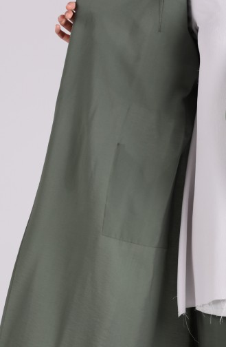 Belted Trench Coat Pants Double Suit 6861-05 Khaki 6861-05