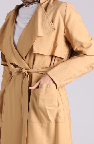 Belted Trench Coat Pants Double Suit 6861-06 Camel 6861-06