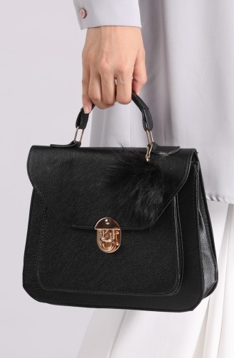 Black Shoulder Bag 10372SI