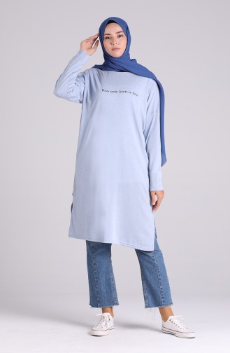 Sweatshirt Bleu Glacé 8143-07