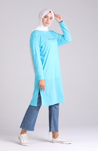 Sweatshirt Turquoise 8143-08