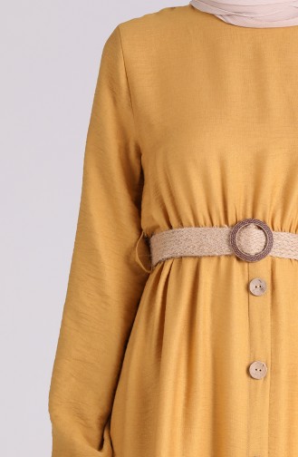 Mustard Hijab Dress 0029-08
