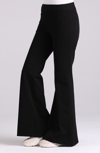 İspanyol Paça Pantolon 3296PNT-01 Siyah