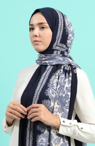 Dunkelblau Schal 54274-01