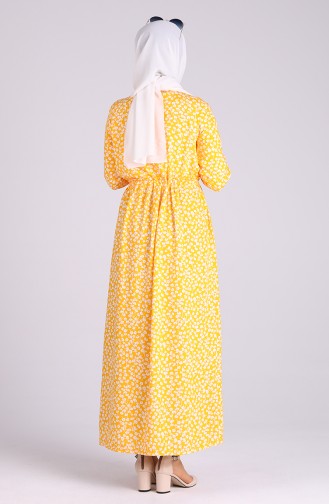 Robe Hijab Jaune 2301-01