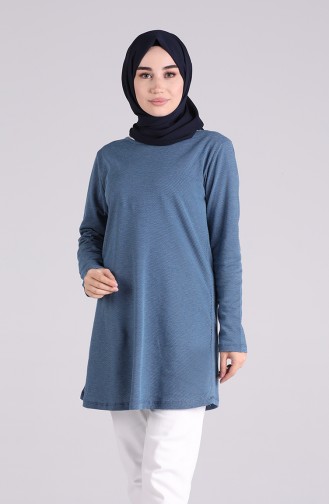 Pamuklu Tunik 3403B-01 Petrol