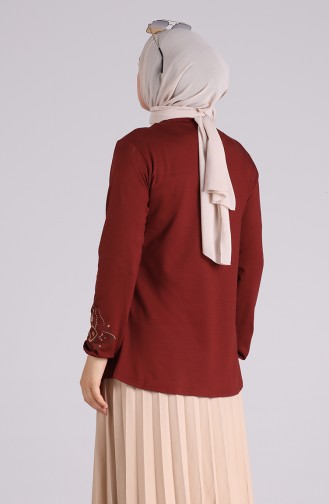 Brick Red Blouse 0530-01