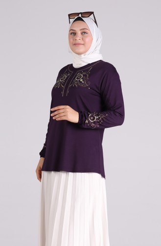 Lila Bluse 0530-04