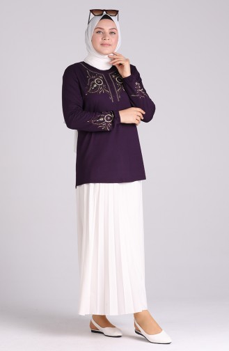 Lila Bluse 0530-04